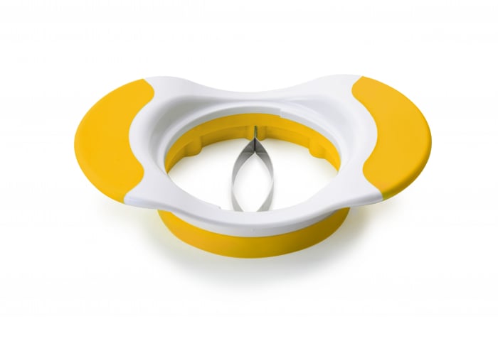 Feliator mango Ibili-Blondas, platic/otel inoxidabil,18.5 cm, alb/galben [2]