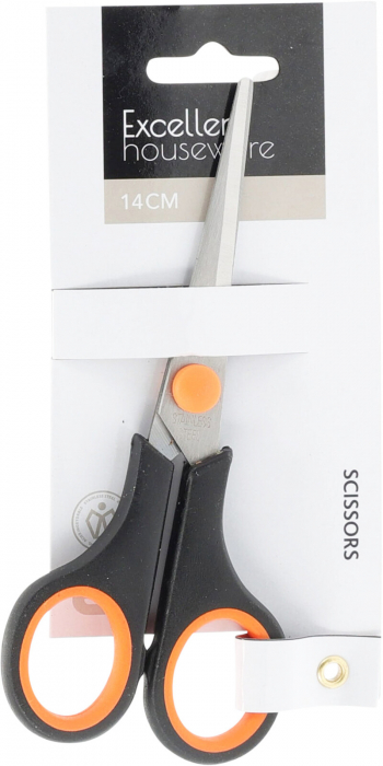 Foarfeca Excellent Houseware, otel inoxidabil, 14 cm, rosu [3]