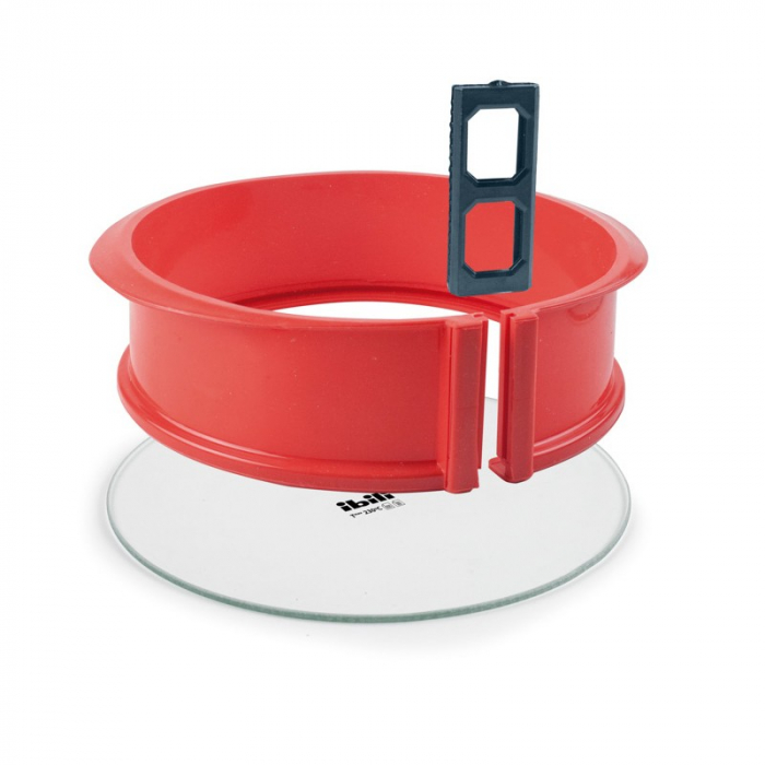 Ibili-Strawberry removable cake pan, silicone/heat-resistant glass, 20x7 cm, red [2]