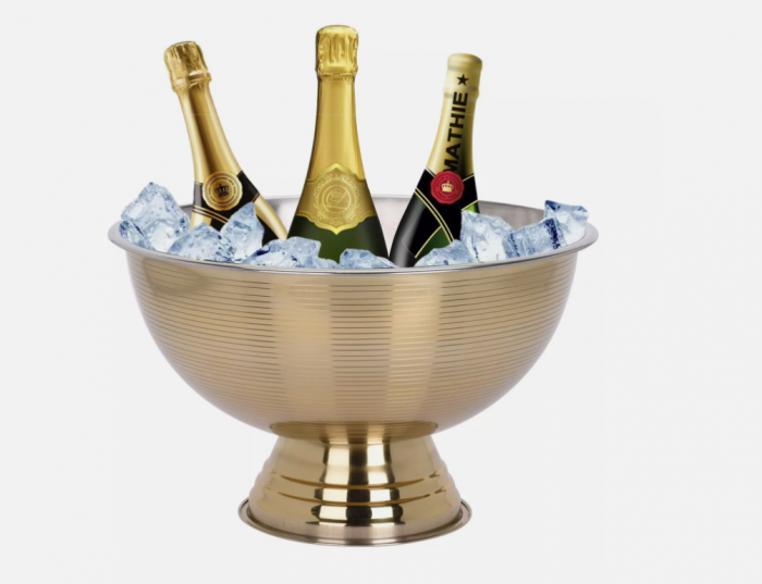 Frapiera cu stand Excellent Houseware, otel inoxidabil, 39x24 cm, auriu [2]