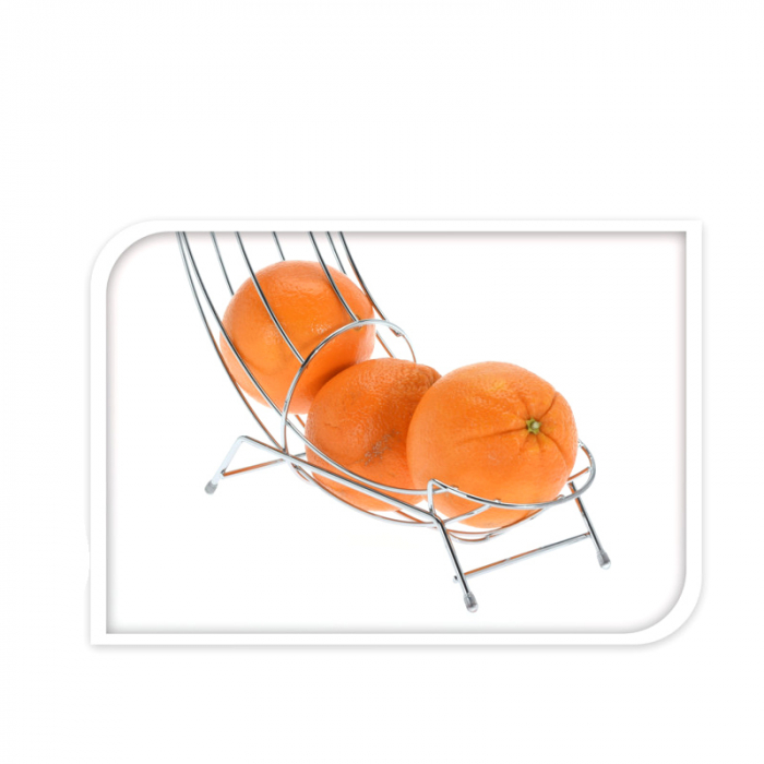Fructiera citrice Excellent Houseware, otel cromat, 33x11x44 cm, argintiu [5]