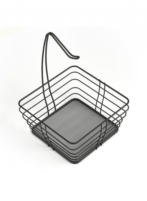 Fructiera Zeller, metal 26x26x36 cm, negru [3]