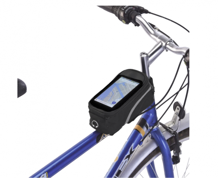 Geanta pentru bicicleta Excellent Houseware, poliester, 22x13x8 cm, negru [6]