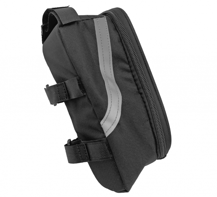 Geanta pentru bicicleta Excellent Houseware, poliester, 22x13x8 cm, negru [5]