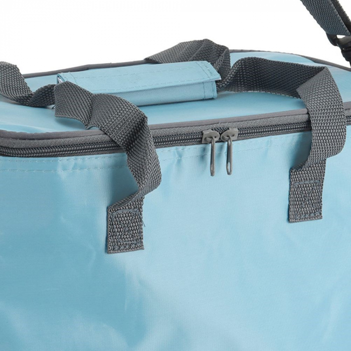 Geanta termoizolanta Excellent Houseware, poliester, 29x31x21 cm, 18 l, albastru [5]