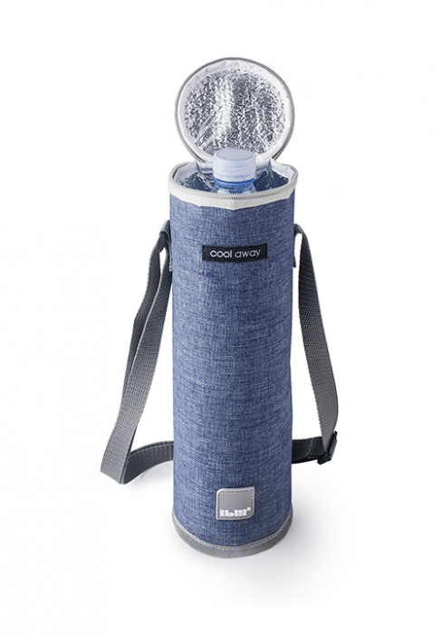 Geanta termoizolanta pentru sticle Ibili Dalvik, poliester, 10x32 cm, 1.5 l, albastru [2]