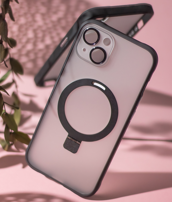 Husa de protectie Mag Ring pentrui Phone 13 Pro 6,1", termoplastic poliuretan, negru [8]