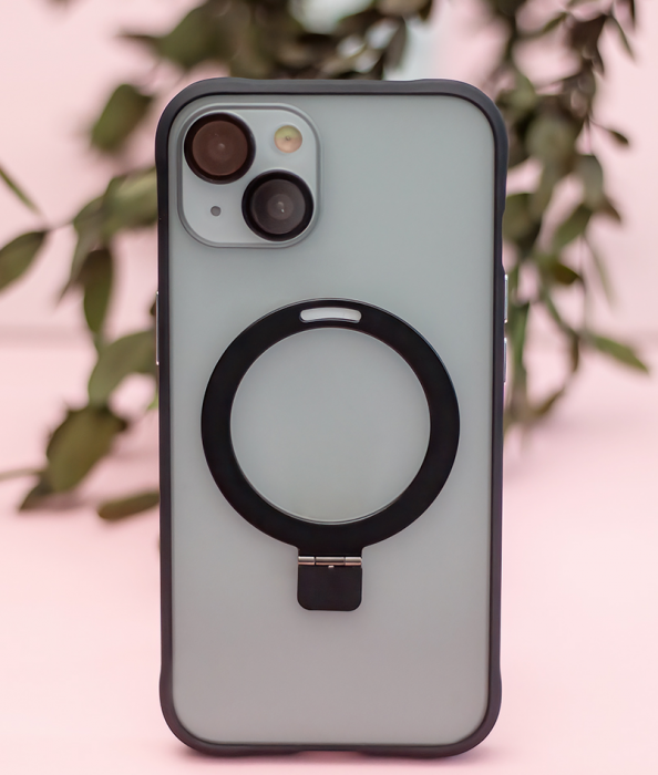 Husa de protectie Mag Ring pentrui Phone 13 Pro 6,1", termoplastic poliuretan, negru [10]
