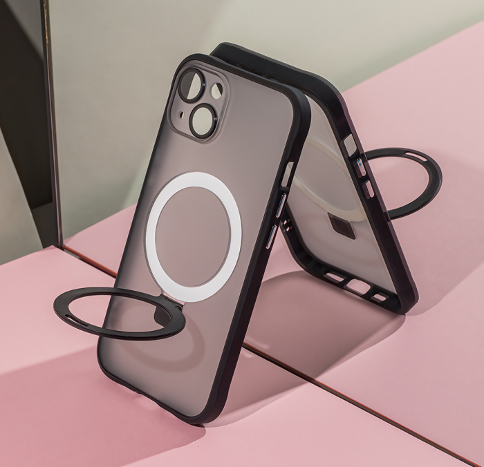 Husa de protectie Mag Ring pentrui Phone 13 Pro 6,1", termoplastic poliuretan, negru [9]