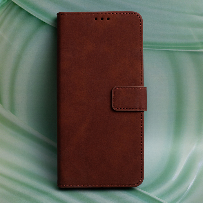 Husa de protectie Smart Velvet pentru Samsung A35 5G, piele artificiala TPU, maro [4]