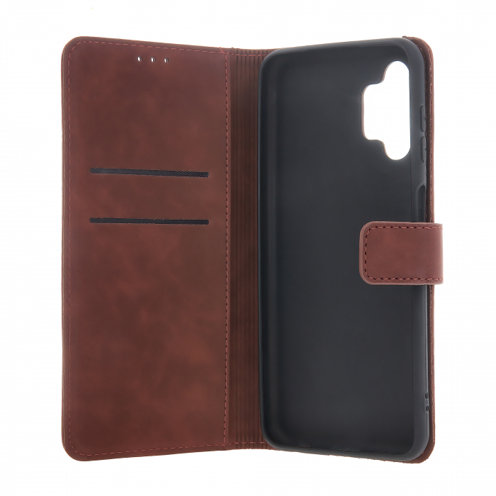 Husa de protectie Smart Velvet pentru Samsung A35 5G, piele artificiala TPU, maro [8]