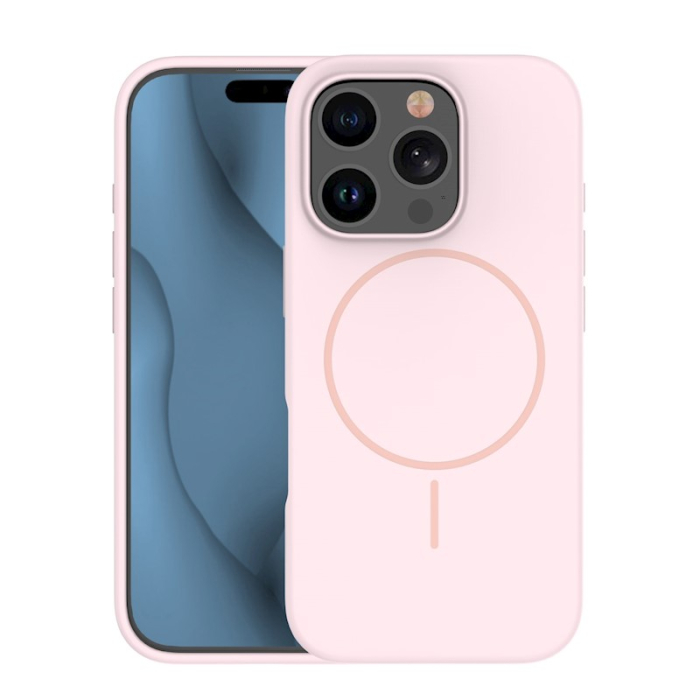 Husă protecție IPhone 16PRO 6.3'', roz, silicon [3]
