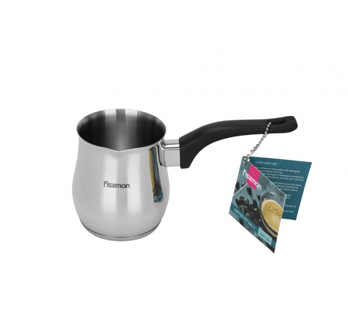 Ibric Cafea Fissman, otel inoxidabil 18/10, 8.5x10.5 cm, 530 ml, argintiu/negru [5]