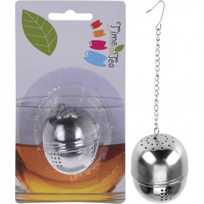 Infusor ceai sfera Excellent Houseware, otel inoxidabil, 5 cm, argintiu [3]