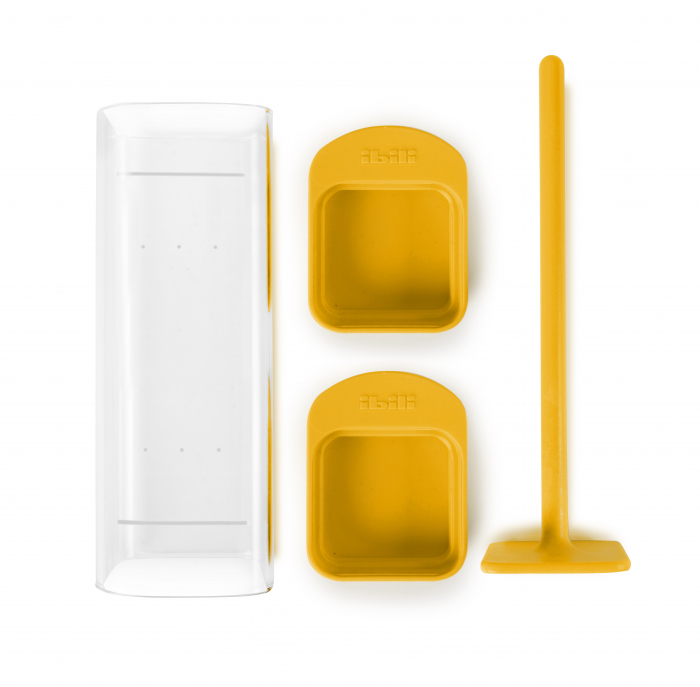Kit preparare mezel Ibili-Healty Cooking, sticla borosilicata/silicon, 19x6x6 cm, galben [4]