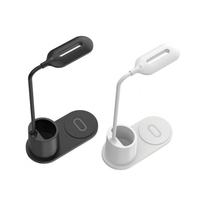 LED lamp with wireless charger Rebeltec QI W600, 10W, white [2]