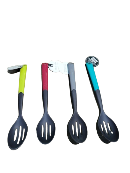 Lingura perforata Koopman International, plastic, 31 cm, gri [3]