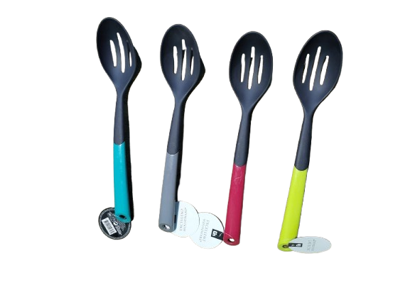 Lingura perforata Koopman International, plastic, 31 cm, gri [4]