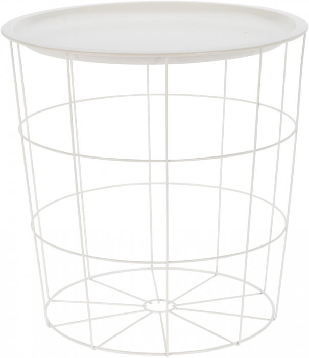 Masa Home&Styling Collection, metal, 40x40 cm, alb [1]