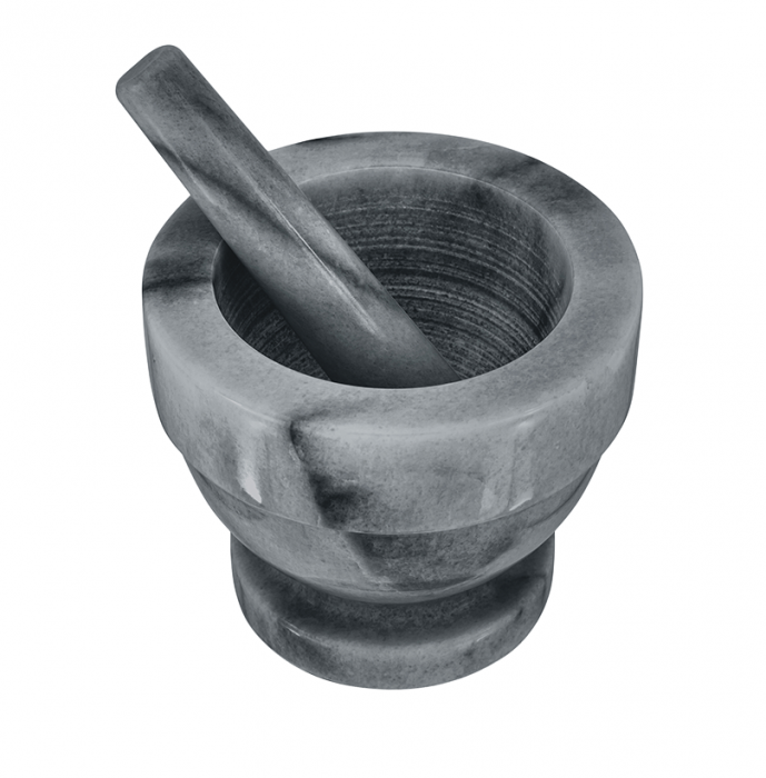 Mojar cu pistil Judge, marmura, 13x11.5 cm, gri [1]