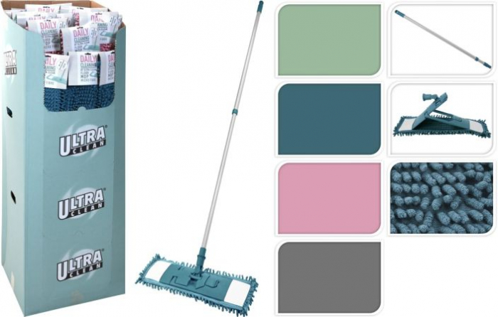 Mop Excellent Houseware, microfibra/metal, 44x14 cm, gri [3]