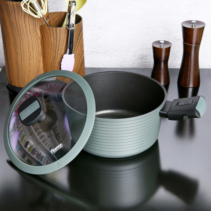 Oala cu manere detasabile Fissman-Brilliant, aluminiu, 28x13.5 cm, maslin [3]