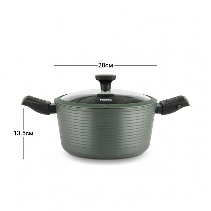 Oala cu manere detasabile Fissman-Brilliant, aluminiu, 28x13.5 cm, maslin [6]