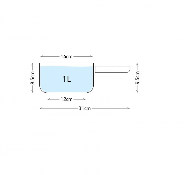 Judge Classic milk jug, stainless steel, 15x9.5 cm, 1 l, silver [6]