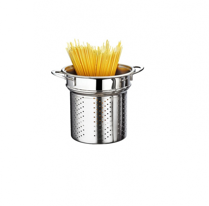 Oala pentru paste OMS-Single Cookware, otel inoxidabil 18/10, 20x18 cm, 5 l, argintiu [2]