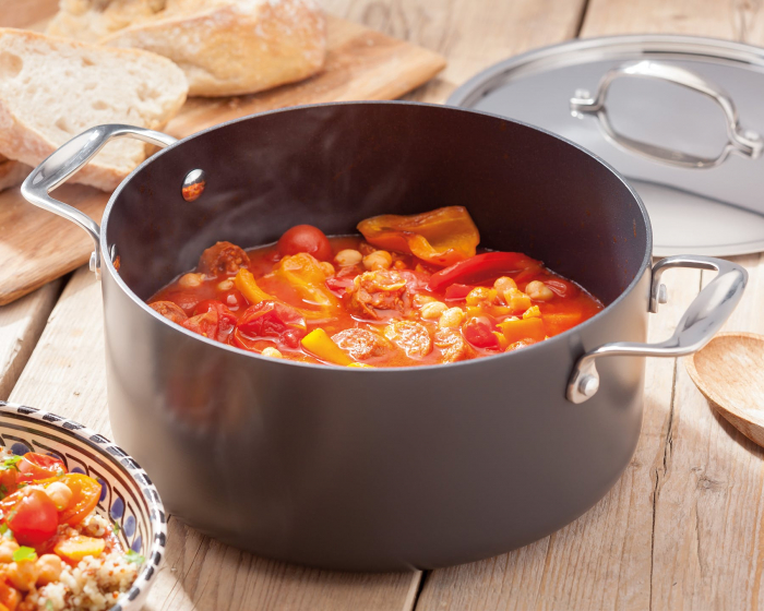 Stellar-Hard Anodized Pot, aluminum, 33.4x25.7x14.5 cm, black/silver [3]