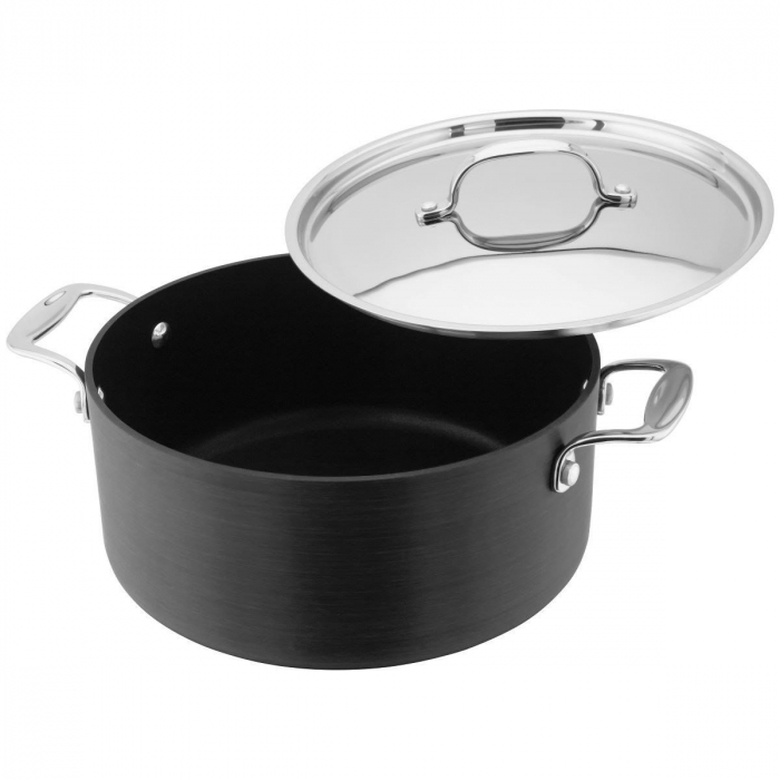 Stellar-Hard Anodized Pot, aluminum, 33.4x25.7x14.5 cm, black/silver [2]