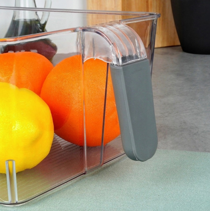 Excellent Houseware refrigerator organizer, plastic, 31x18x11 cm, transparent [6]