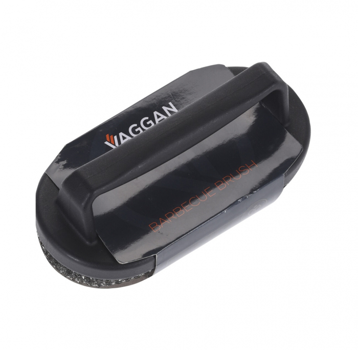 Perie gratar Vaggan, otel inoxidabil/polipropilena, 20x10x8 cm, negru/argintiu [2]