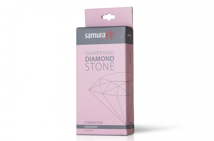 Piatra de ascutit diamantata Samura, granulatie 360/600, 18x9.3x4.3 cm, argintiu/negru [2]