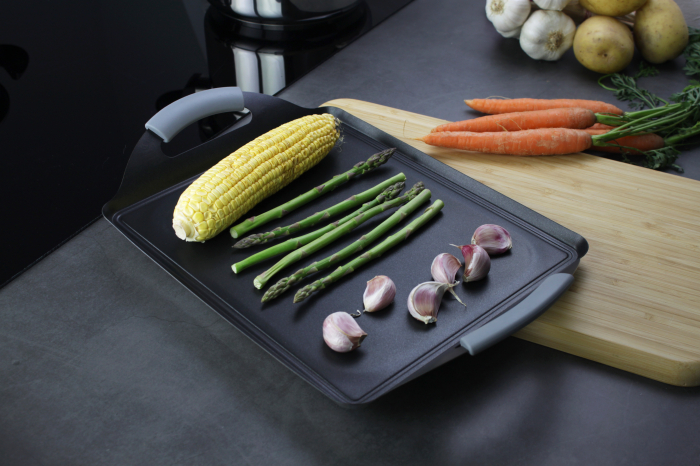 Magefesa-Prisma Grill Plate, stainless steel, 27x21 cm, silver/black [4]
