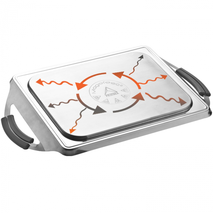 Magefesa-Prisma Grill Plate, stainless steel, 27x21 cm, silver/black [7]