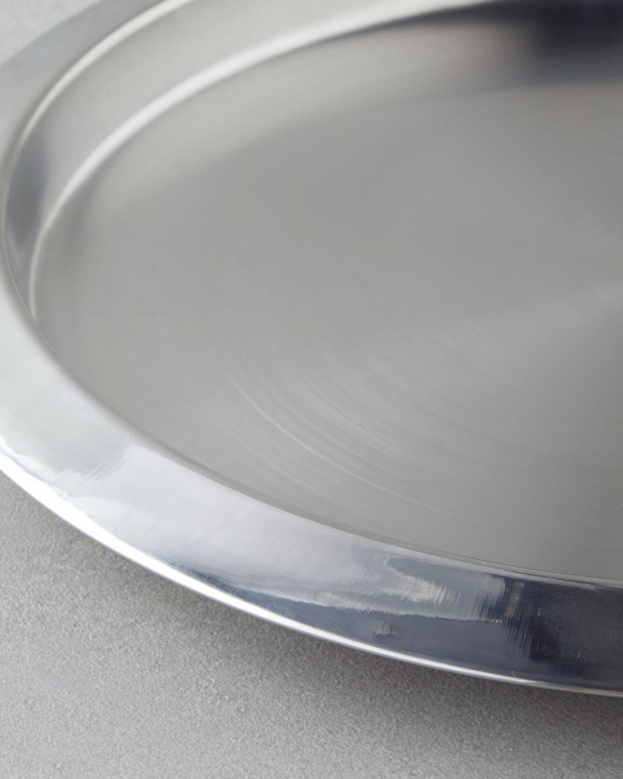 Platou servire Excellent Houseware, otel inoxidabil, 35 cm, argintiu [2]