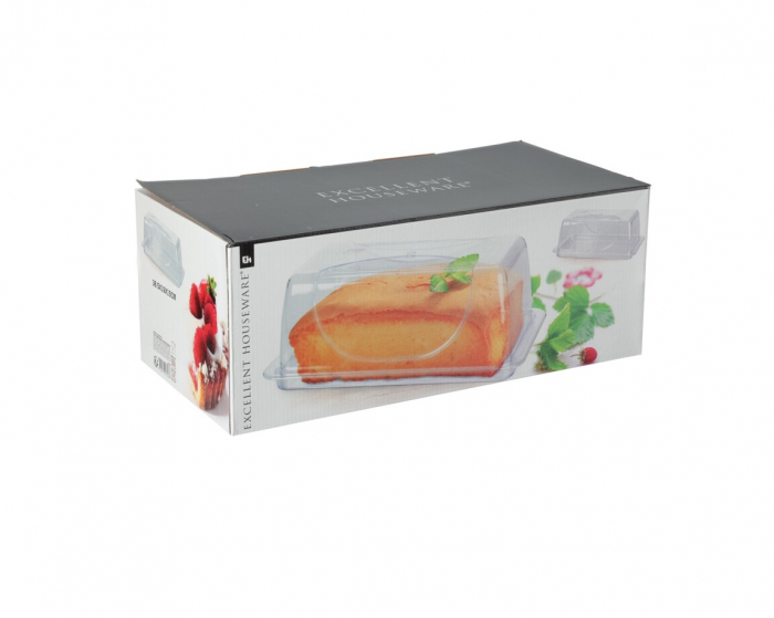 Platou servire Excellent Houseware, plastic, 38.5x19x15 cm, transparent [2]