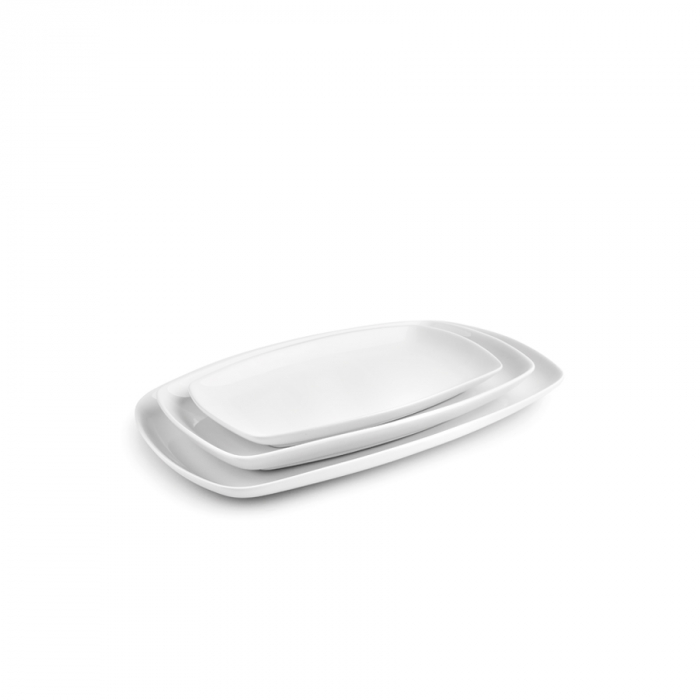 Platou servire Ibili-Castilla Blanco, portelan, 30x19.5x2.9 cm, alb [3]