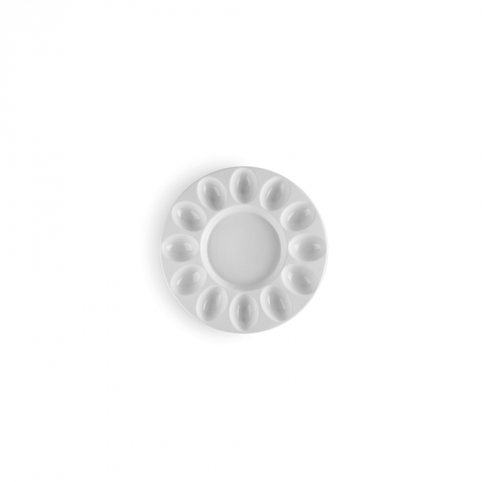Platou servire oua fierte Ibili-Castilla, portelan, 26.5x2.4 cm, alb [1]