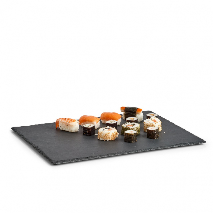 Platou servire Zeller, ardezie, 40x30x0.4-0.6 cm, negru [3]