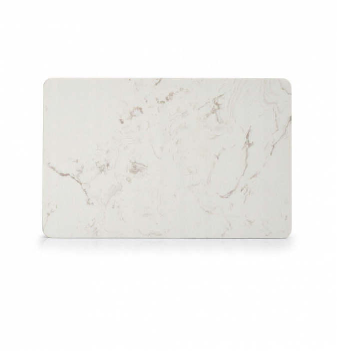 Platou servire Zeller, marmura, 28x18x1 cm, alb [2]