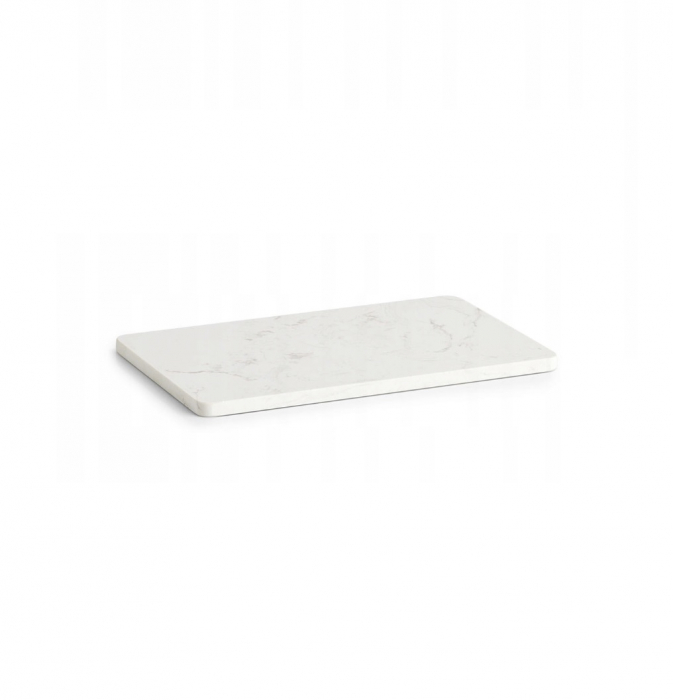 Platou servire Zeller, marmura, 28x18x1 cm, alb [3]