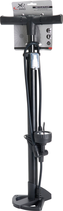 Pompa manuala pentru bicicleta Excellent Houseware, otel/plastic, 3.5x70 cm, negru [5]