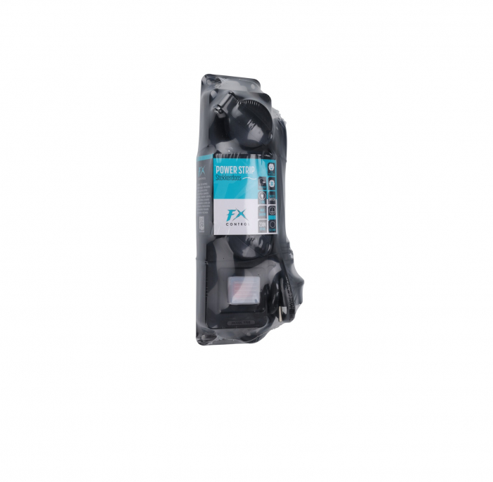 Prelungitor 3 prize 1.4 M cu intrerupator FX TOOLS, cablu 3x1.5mmp, negru [2]