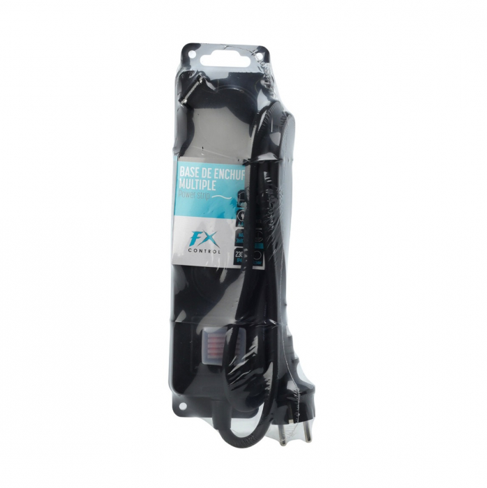 Prelungitor 3 prize 1.4 M cu intrerupator FX TOOLS-French Style, cablu 3x1.5mmp, negru [2]
