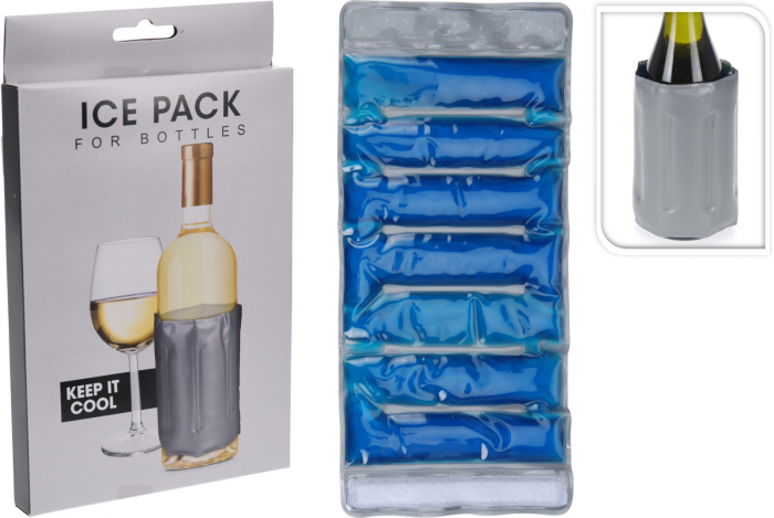 Racitor sticle vin Excellent Houseware, termoplastic, 32x15 cm, argintiu [3]
