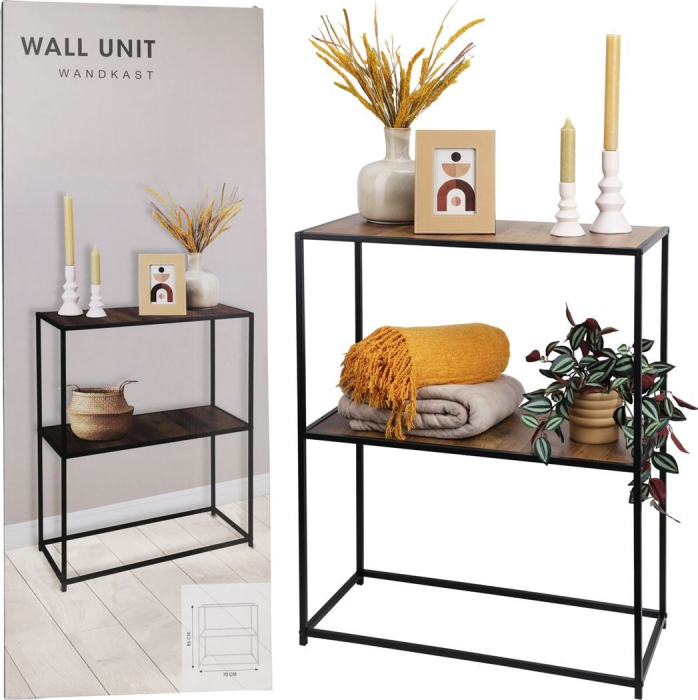 Raft lateral Koopman International, metal, 70x31x85 cm, negru [9]