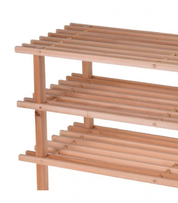 Koopman International shoe rack, wood, 77x26x40 cm, brown [5]
