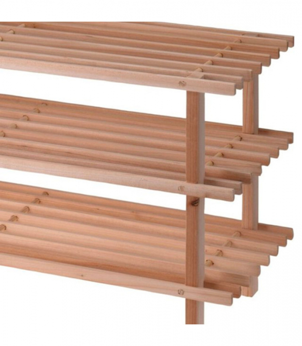 Koopman International shoe rack, wood, 77x26x40 cm, brown [7]